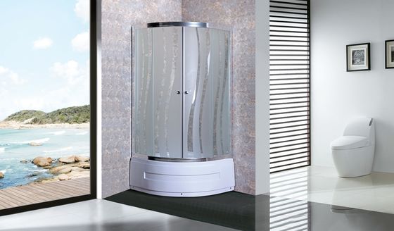 1000×1000×2000mm 욕실 유리 샤워 인클로저 실버 알루미늄 프레임