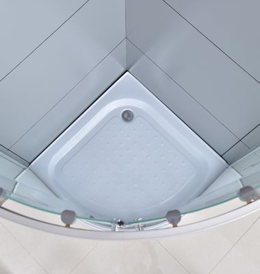 화이트 코너 슬라이딩 샤워 인클로저 900x900x1950mm